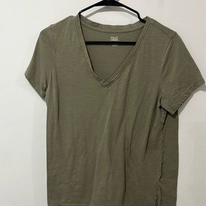 Green V Neck shirt